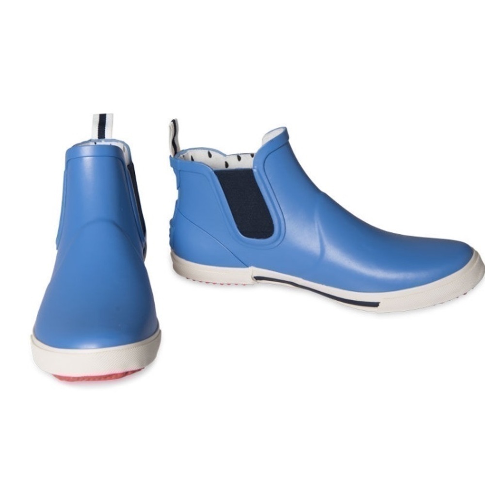 Joules Blue and Red Chelsea Winter Boots